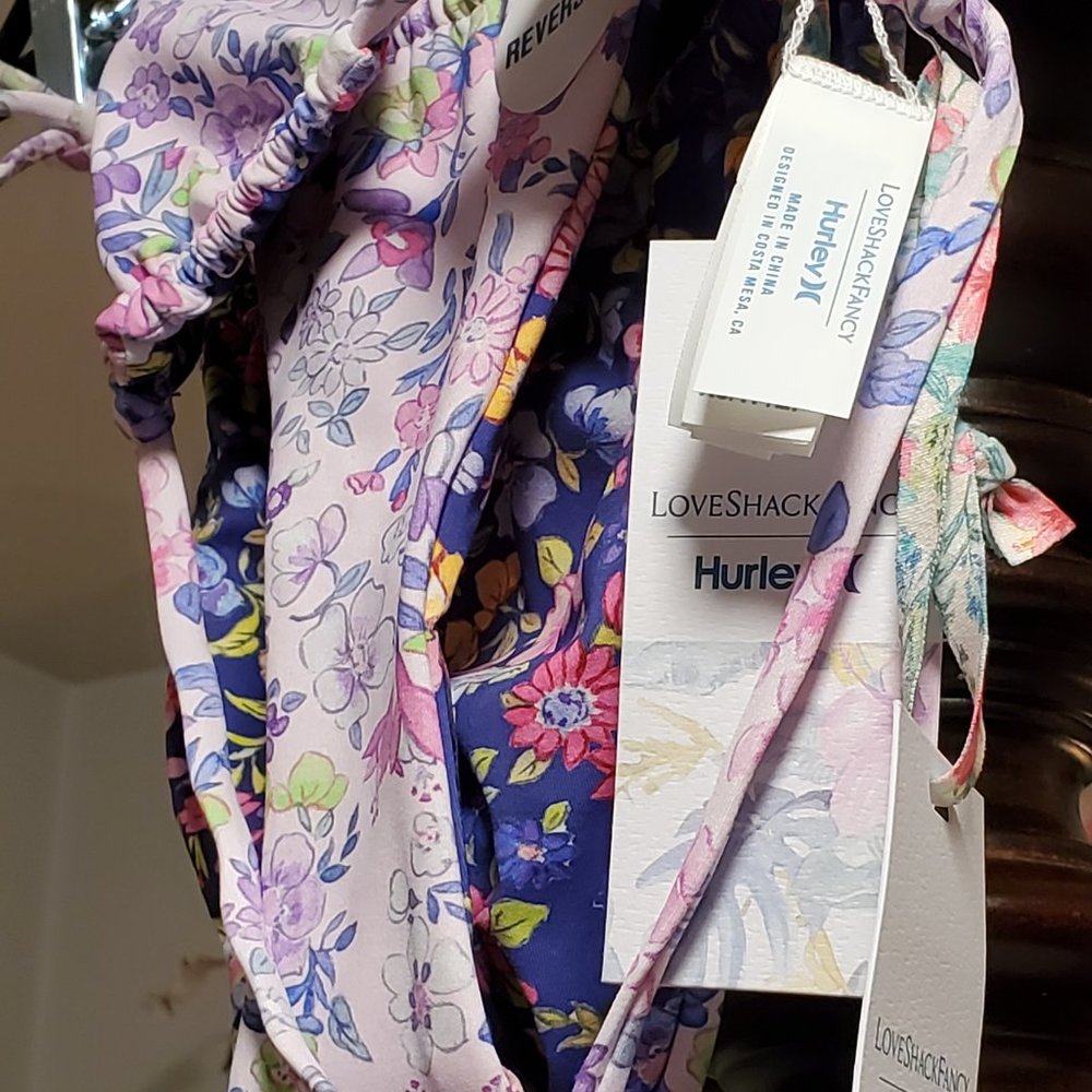 NWT LoveShackFancy x Hurley Cheeky Bikini Set XS - Picture 4 of 12